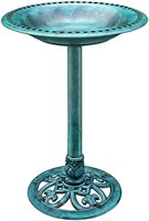 VIVOHOME 28 Inch Outdoor Garden Bird Bath Green