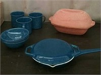 Box-Copco Cast Iron Enameled Pan, Stoneware