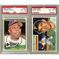 (2) Psa 8 Graded Vintage Baseball Cards