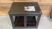 Pawhut dog crate with 2 doors and lid that opens