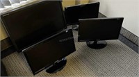 Lot of 4 Monitors 19-24"