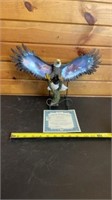 Statue of Eagle Silent Sentinel certificate of