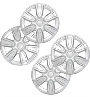 ($69) ECCPP 4PC Set 15 inch Silver Hubcap Wheel