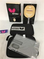 BUTTERFLY TABLE TENNIS PADDLE AND CASE