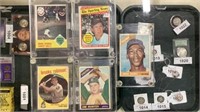 Five vintage baseball card