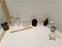 Denmark Petrolium Jelly Jar, Smuckers Jars,