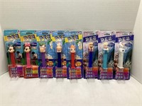 Eight Disney PEZ Dispensers New in Packaging