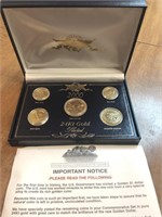24K gold plated 2000 coins set