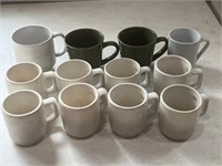 Assortment of 12 coffee cups