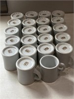 22-restaurant heavy thick walled coffee cups,
