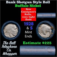 Buffalo Nickel Shotgun Roll in Old Bank Style 'Bel