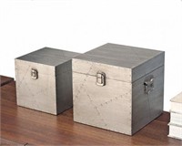 Jensen Aluminum Clad Boxes Set of 2