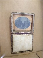 Tintype Picture of 2 Men in Leather Pocket Case