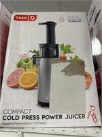 Dash compact cold press power juicer