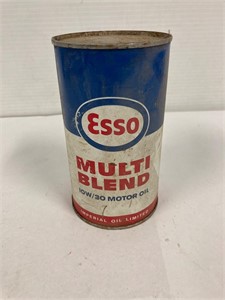 Esso multi blend 10/30 oil tin