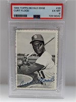 1969 Topps #28 Curt Flood Deckle Edge PSA 6