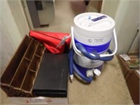 Cryo/Cuff Med. Cooler, Metal File Box,  Lunch Bag,