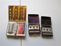 W529 - Vintage Travel Razor Lot