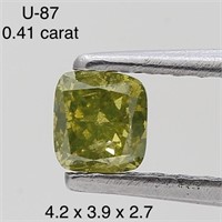 $600  Rare Fancy Natural Color Diamond(0.41ct)