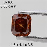 $1000  Rare Fancy Natural Color Diamond(0.66ct)