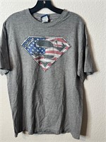 Super Man American Flag Shirt