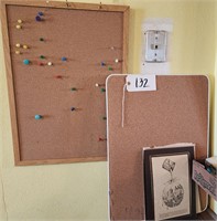 Sherwin-Wms Print, (2) Cork Boards