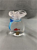 Murano Glass Bag with One Fish