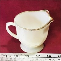 Fire-King Milk Glass Creamer (Vintage)