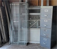Aluminum Doors, Windows, Shelf & File Cabinet