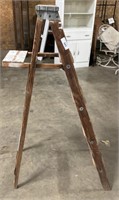 Wooden Folding Step Ladder.