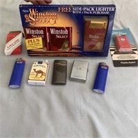 Vintage Winston Cigarettes & Case, Vintage &