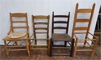4 Wooden Ladder Back Chairs, Project