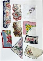 (18) fancy lady's handkerchiefs including: WW2