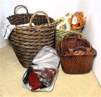 Wicker Baskets, Blankets & More