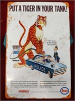 Metal Sign Put a Tiger In Your Tank 12 x 8"