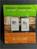 Motion activated light switch, 2pk