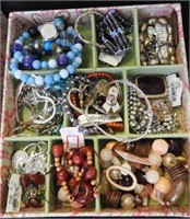 Qty of costume jewelry and beaded necklaces