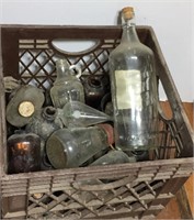 Selection of Glass Bottles & Decanters.