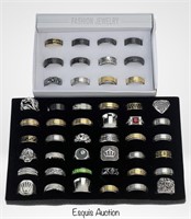 Collection of 48 Men's Rings
