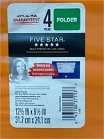Five Star 4 Pocket Folder