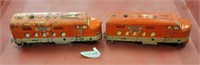 2 SOUTHERN PACIFIC TIN TRAIN ENGINES