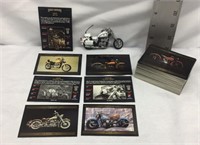 F12) HARLEY DAVIDSON CARDS PLUS HARLEY BIKE