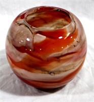 Art Glass Vase 5" x 6"