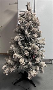 Snowy Artificial Christmas Tree 4' tall