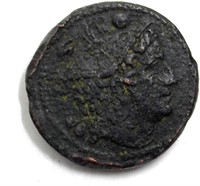 200 BC Lg Bronze Sextans AE 30