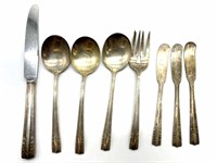 Alvin Sterling Chapel Bells Utensils : (4) Forks,