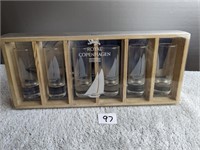 Royal Copenhagen Cordial Glasses in Box