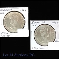 1964 Silver Bermuda Crowns (CH BU) -2