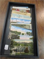 Tray of Old Postcards
