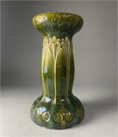 Art Nouveau Pottery Pedestal Brush McCoy